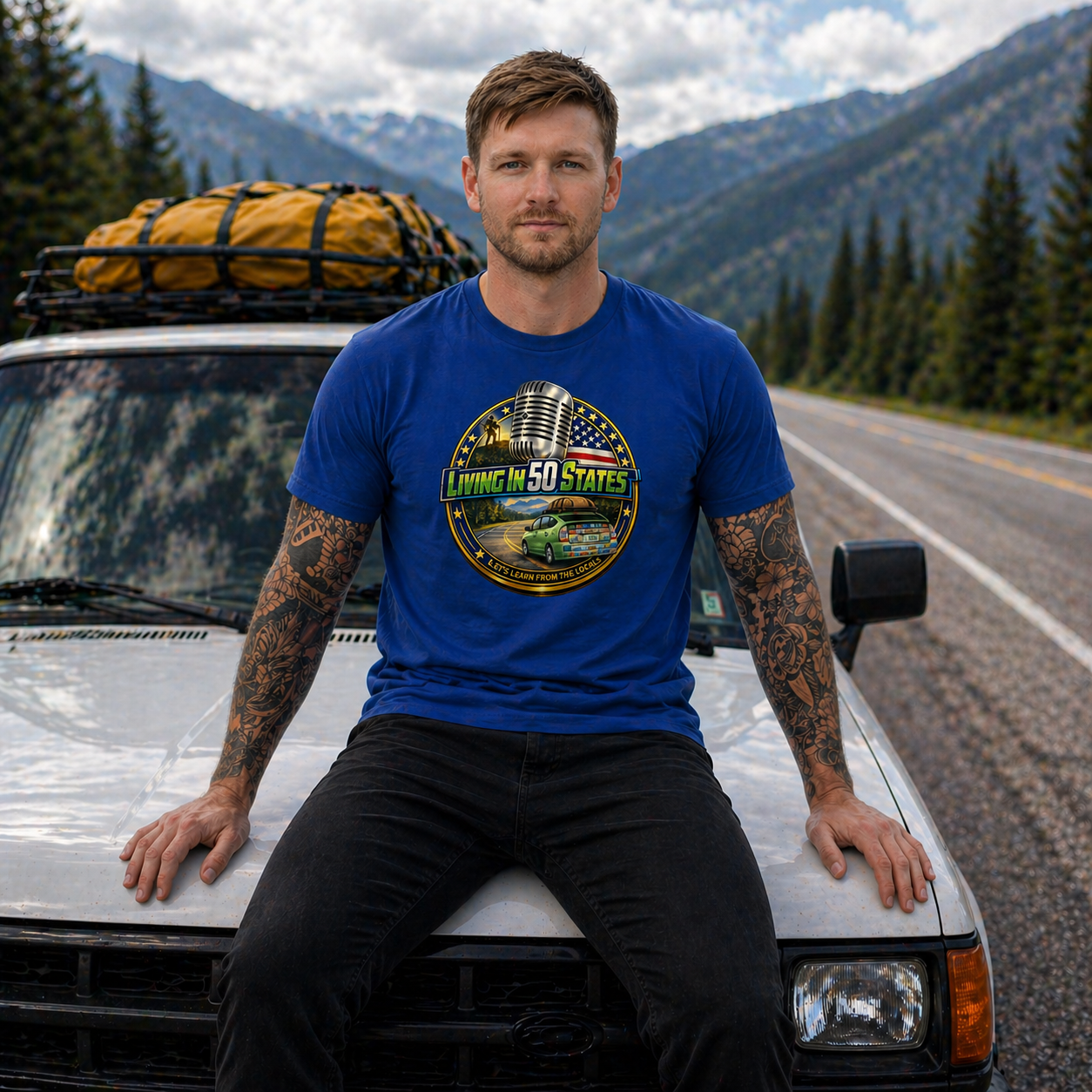 America Through Us - Living In 50 States Serie | Men's t-shirt