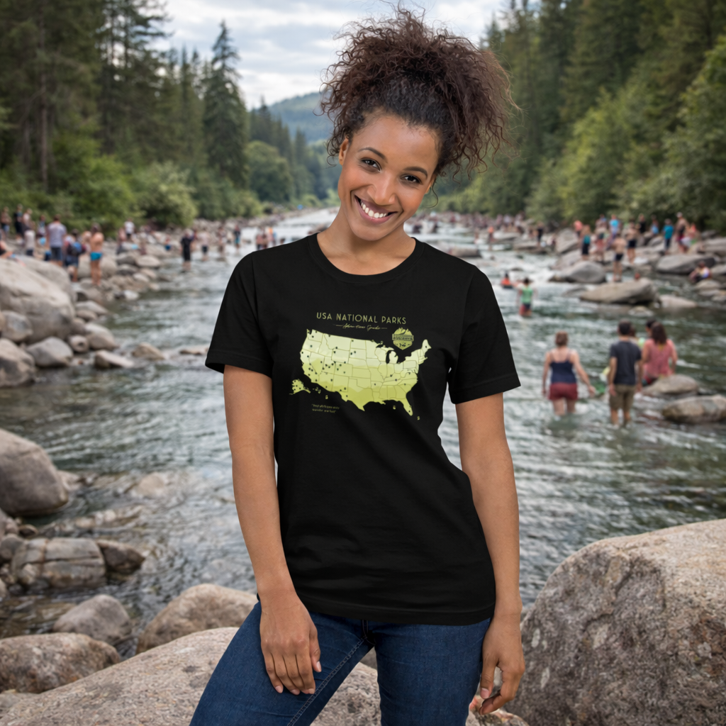 U.S. National Parks – Living In 50 States Series | Woman's t-shirt