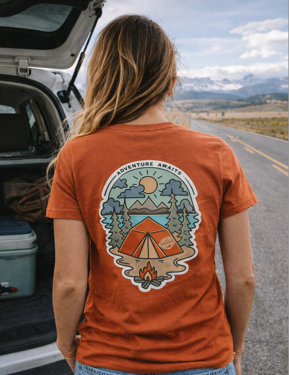 Adventure Awaits - Women's Road Trip T-Shirt