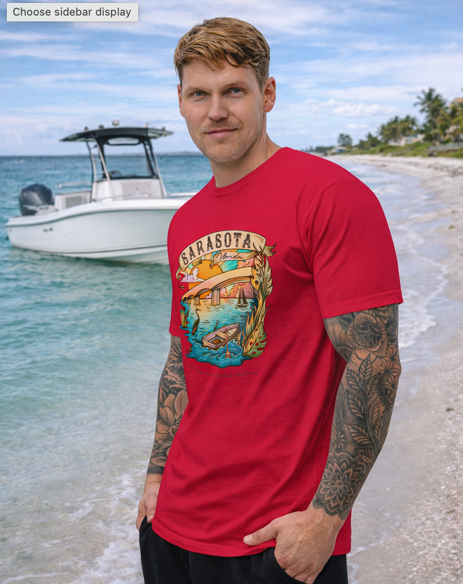 Sarasota Sunset - Men's Road Trip T-Shirt